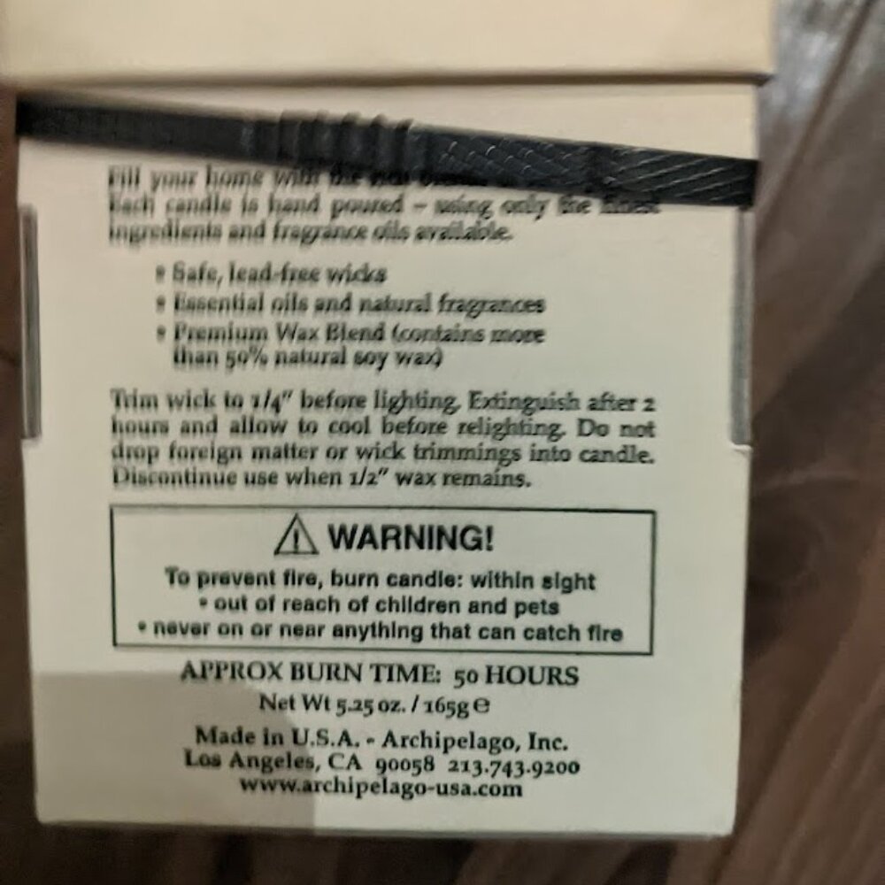 [NIB] Archipelago - Mandarin Pineapple Soy Wax Scented Candle | 5.25 oz (50 Hrs) - Picture 6 of 14